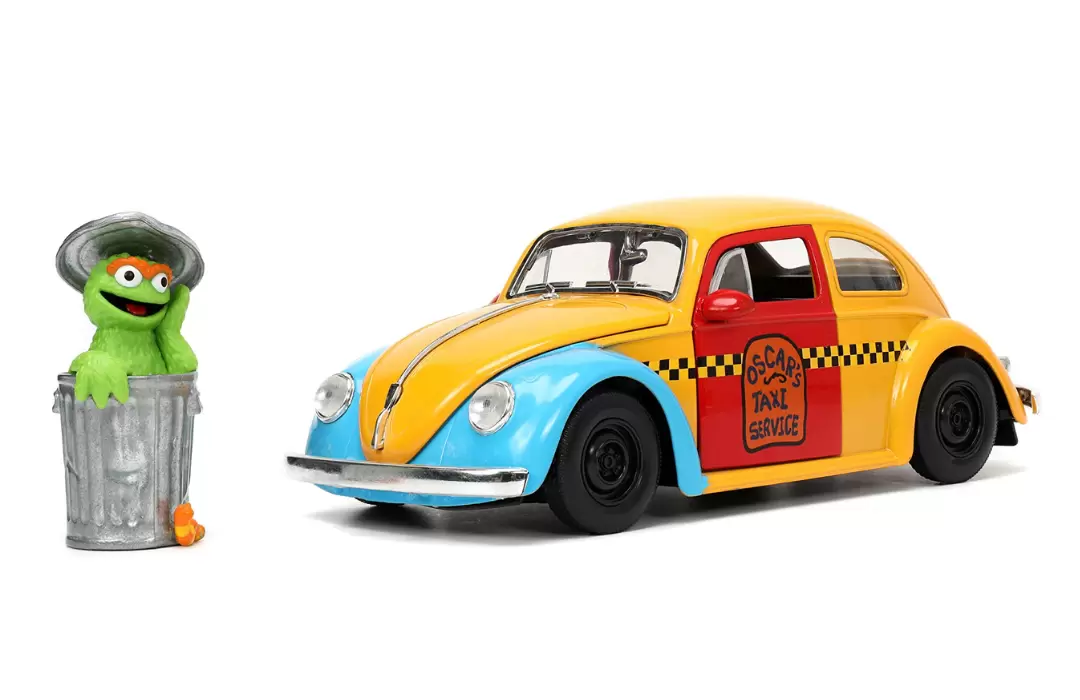 Volkswagen Fusca 1959 Oscar The Grouch + Figura